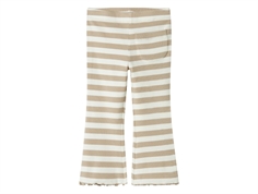 Name It pure cashmere/cloud dancer striped bootcut pants